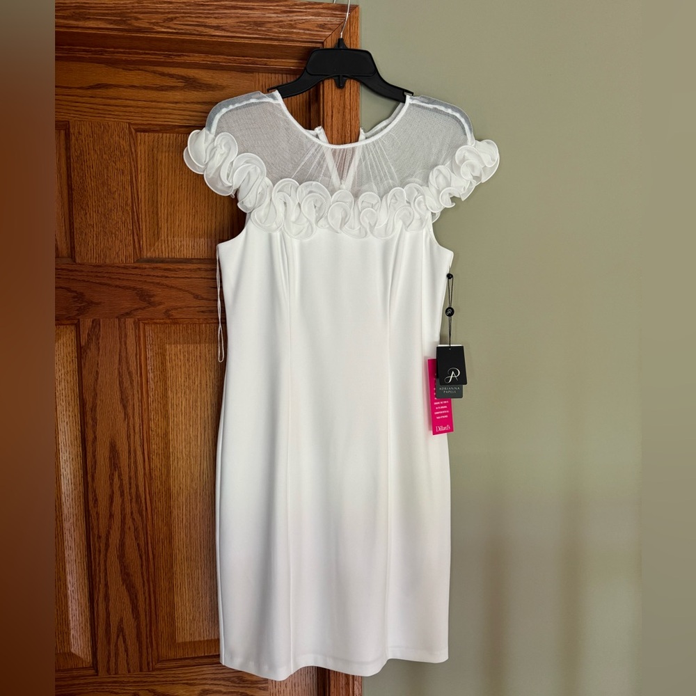 Adrianna Papell ivory dress